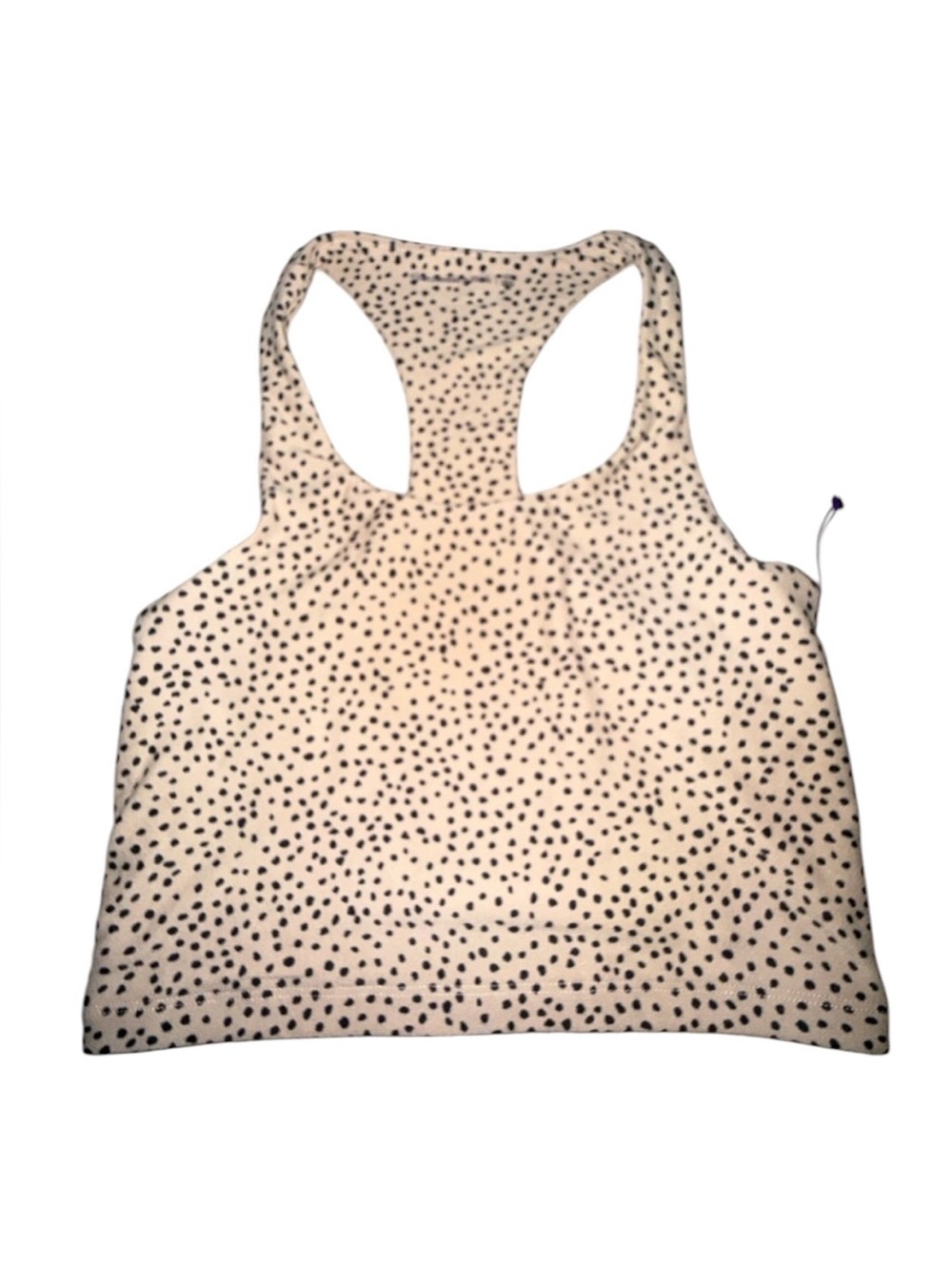Abercrombie & Fitch Cream Tank Top with Black Dot Print